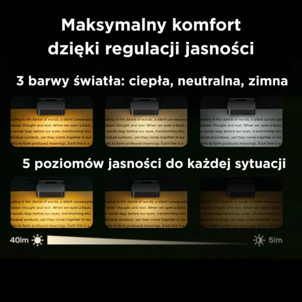 CzytekPro v2™ Czytaj w nocy. Nikogo nie budź.